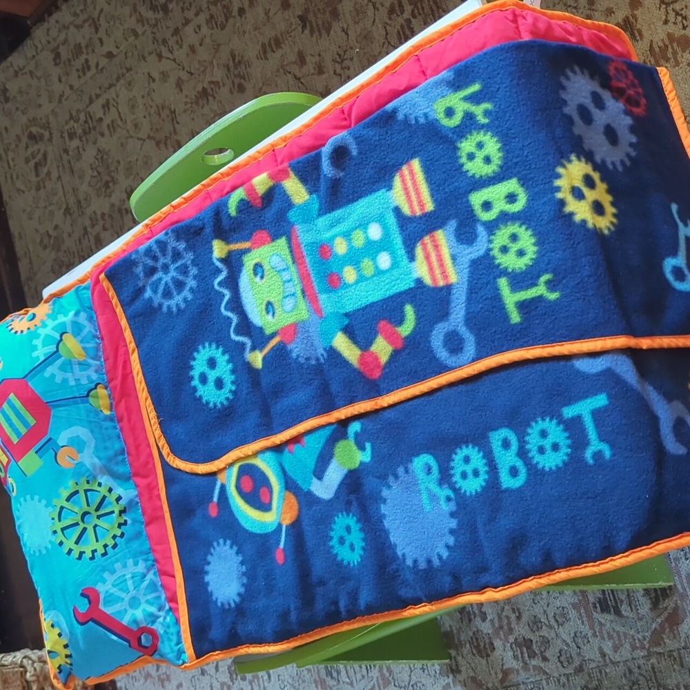 Baby Boom Toddler Robot Red Blue Sleep Nap Mat